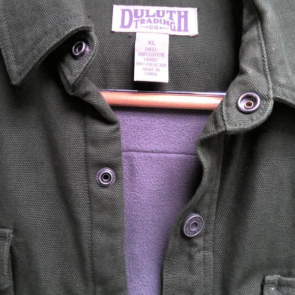 Duluth Trading Co. Classic Fire Hose Fleece Lined Shirt/Jac XL - Picture 3 of 7